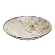 Prato Fundo 21,5cm Magnolia Bege Cerâmica Wolff